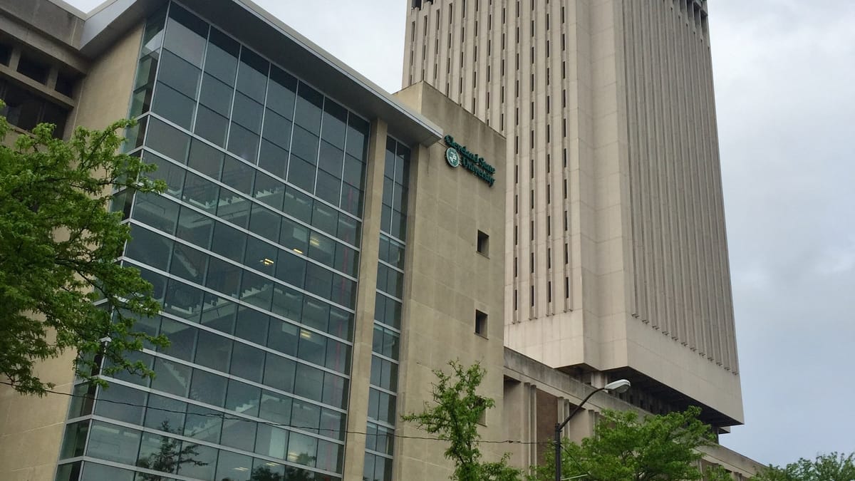 Cleveland State University campus in downtown Cleveland, Ohio