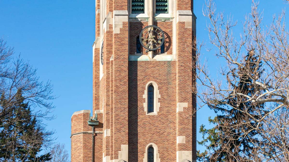 Beaumont Tower at Michigan State University in East Lansing, Michigan